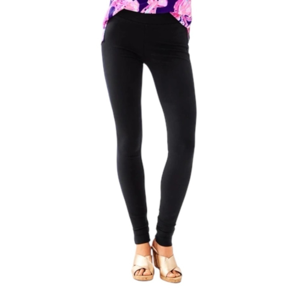 Lilly Pulitzer Jessa Ponte Pants NWT Black Size XS - Picture 3 of 11
